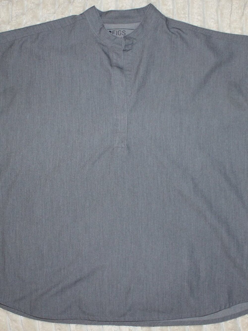 FIGS Rafaela Oversized Scrub Top in Graphite